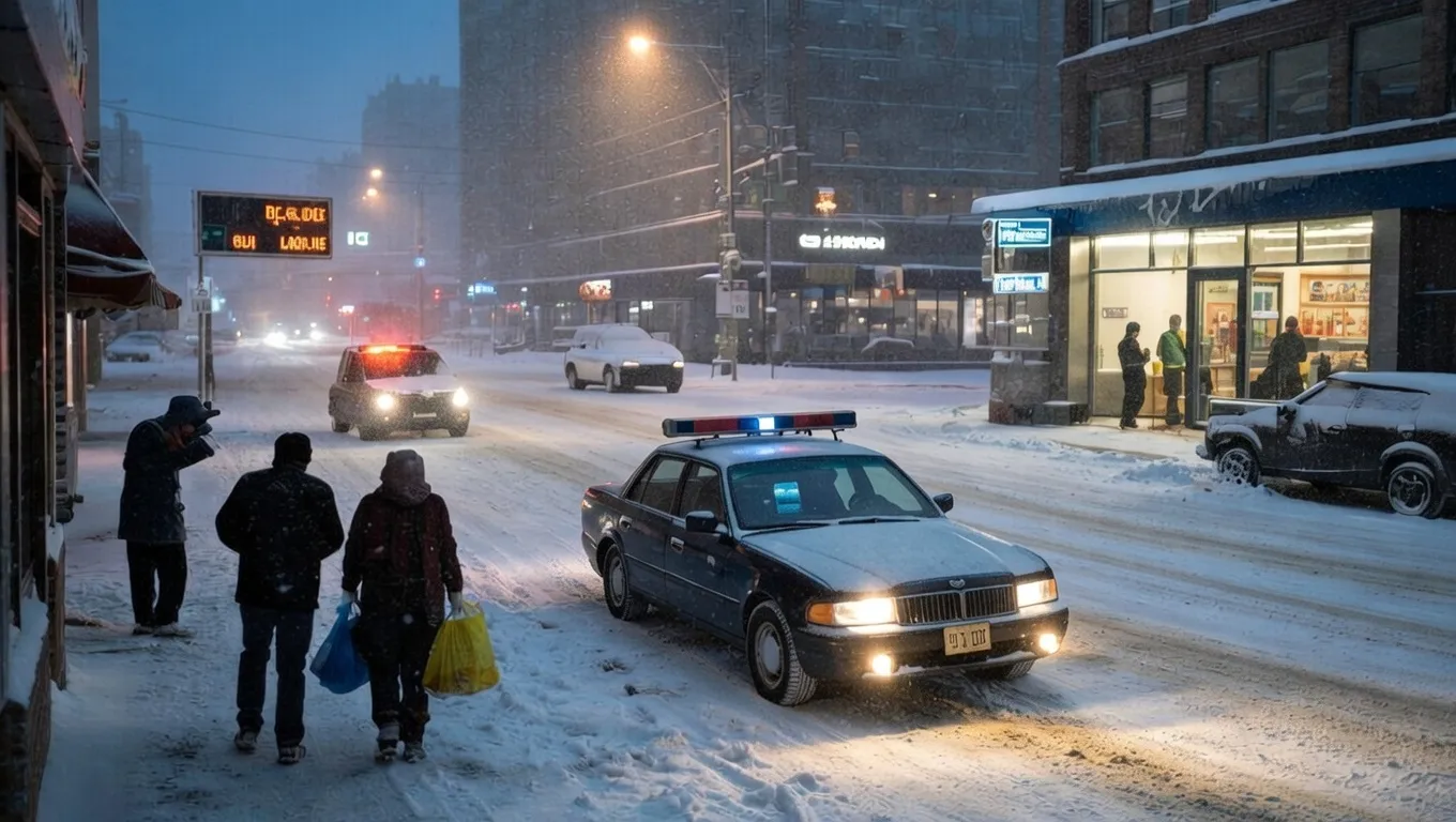 Heavy Snow Alert: Authorities Urge Drivers to Stay Home Tonight
