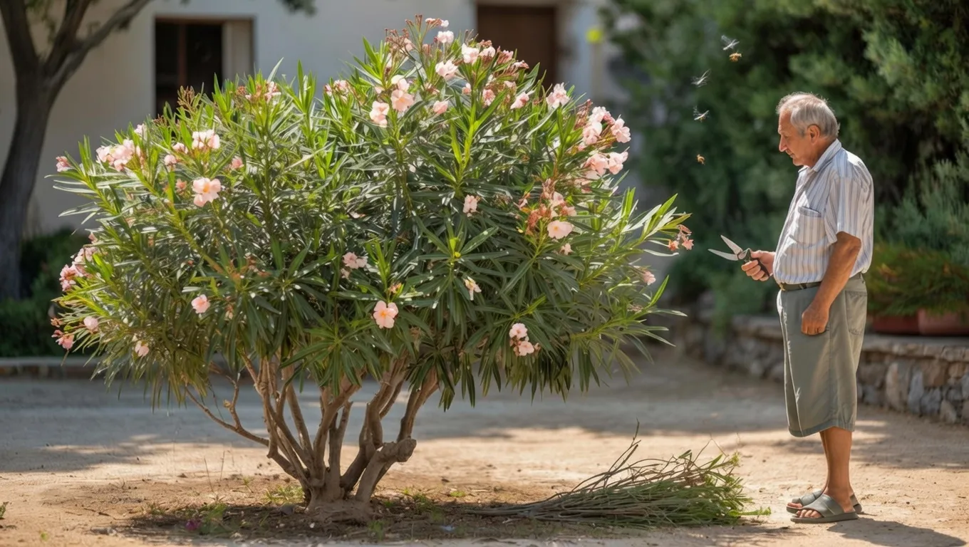 Why Mediterranean Gardeners Never Prune Oleanders Like We Do