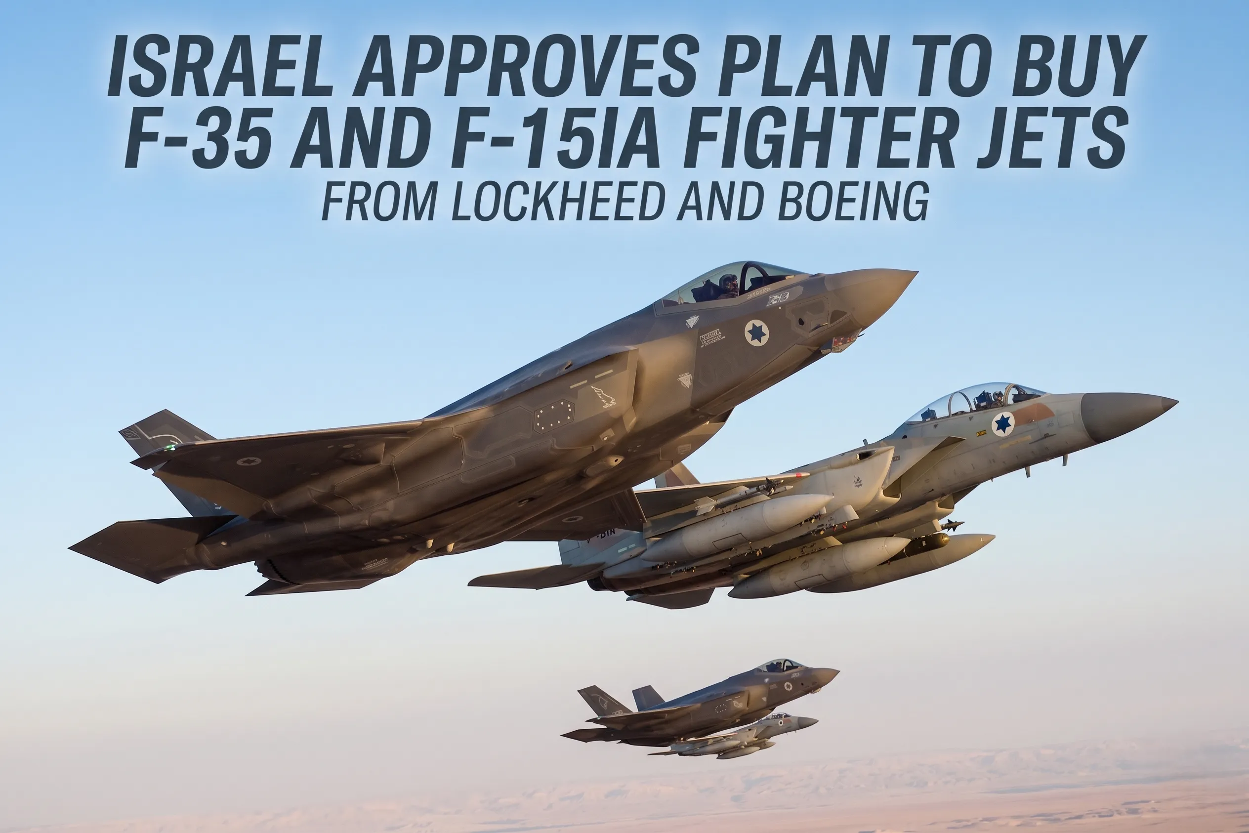Israel Approves Plan to Buy F-35 and F-15IA Fighter Jets from Lockheed and Boeing